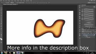 How to curvebend gradients inside objects  Photoshop CS6 [upl. by Petra]