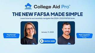 FAFSA Made Simple Successfully Navigate the New FAFSA [upl. by Acilgna]