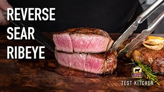 Reverse Sear Ribeye Recipe [upl. by Ainelec]