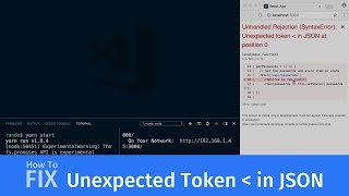 How to fix Unexpected Token in JSON error for web developers [upl. by Abercromby]