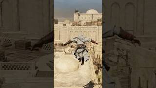 Trying Controlled Descent Parkour in AC Mirage with a Mod acmirage parkour shorts [upl. by Ruddie795]