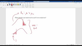 When should a onetailed test be used A twotailed test [upl. by Linneman]