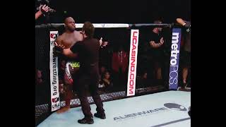 Former NFL Player Matt Mitrione KOs Derrick Lewis Weird Forearm Strike KO [upl. by Siravat]