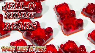 Easy JELLO Gummy Bears Recipe [upl. by Aiht]