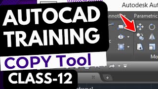 AutoCAD  Class 12  Copy Command [upl. by Ardnaz]