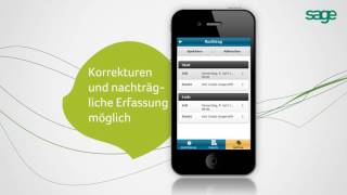 Sage HR Mobile  Zeiterfassung und Projektzeiterfassung [upl. by Pevzner]