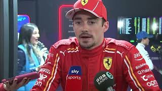 Charles Leclerc PostRace Interview  2024 Bahrain Grand Prix [upl. by Inar432]