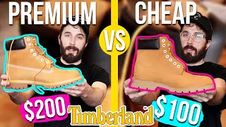 Premium Timbs VS Basic Timberland Boots CUT IN HALF [upl. by Alleyne]