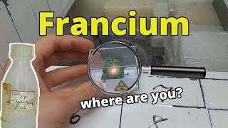 Francium  where can I detect it  nuclear chemistry [upl. by Laehctim]