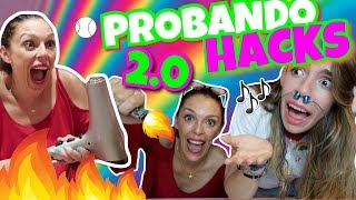 💥PROBANDO TRUCOS RAROS de INTERNET 20 ¿FUNCIONAN😳⎮EscupiendoPurpurina [upl. by Ellenahc]