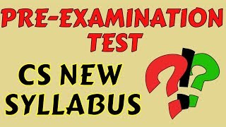 PREEXAMINATION TEST CS Executive New syllabus  What to do by Rounak Agrawal [upl. by Gracie]