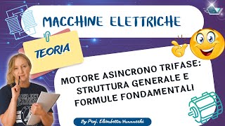 Motore asincrono trifase struttura generale e formule fondamentali [upl. by Dronski73]