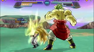 DBZ Budokai 4 beta Gotenks VS LGSSJ Broly [upl. by Nirro]