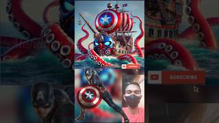 Superheroes but a pirate ship  Avengers vs DC  All Marvel Characters marvel avengers shorts [upl. by Ayt]