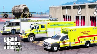 New Airport Crash amp Rescue Fire Trucks in GTA 5 [upl. by Giliane]