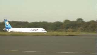 Paderborn Lippstadt Airport  Landeanflug Condor [upl. by Ahsikram]