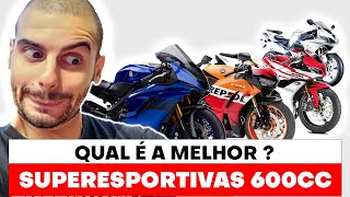 COMPARATIVO 600CC  NINJA ZX6R x CBR 600RR x YZFR6 x Daytona 675R [upl. by Elnora216]