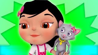 Meow Meow Billi Karti  म्याऊँ म्याऊँ  Hindi Nursery Rhymes  Hindi Rhymes  Kids Channel India [upl. by Omoj]