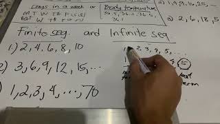 Finite and Infinite Sequence [upl. by Simonsen]