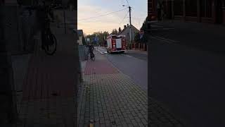 Wyjazd OSP Praszka do zdarzenia automobile firefighter psp fire viralvideo [upl. by Tirma]