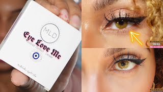 The best honeyyellow Colored Contacts EyeLoveMe lenses in ‘Sunshine’ all lightings [upl. by Gottuard100]