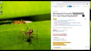 Tesseract 410 C Compile use Visual Studio2017 on Windows10 [upl. by Richma]