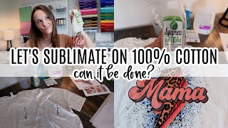 How to Sublimate on 100 Cotton [upl. by Palla]