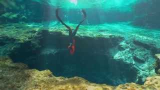 Apnea  Immersione alle grotte di Ginnie Springs  Freediving [upl. by Ahsienod]