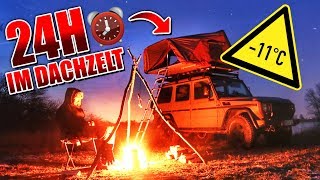 24H BIWAK im Dachzelt mit neuer Ausrüstung  iKamper amp Skycamp  Overnighter Übernachtung [upl. by Ahtnahc145]