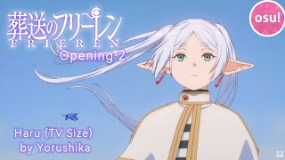 Frieren Beyond Journeys End Opening 2  Haru TV Size by Yorushika osu [upl. by Leonidas]