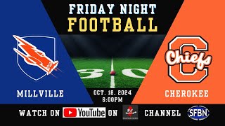 Cherokee vs Millville High School Football  101824 [upl. by Nreval]