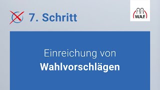 Einreichung von Wahlvorschlägen  Betriebsratswahl  Schritt 7 [upl. by Lipps]