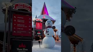 Snowmen of Santa Claus Village at Arctic Circle Rovaniemi Lapland Finland Christmas christmas2023 [upl. by Eisej458]