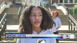 Students at Central High make voices heard on gun violence [upl. by Sirhc]