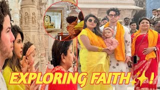 Nick Jonas and Priyanka Chopra Share a Spiritual Family Moment at Ayodhya Ram Mandir [upl. by Heywood333]