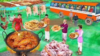 New Delhi Wala Ka Chicken Changezi Paratha Chicken Curry Street Food Hindi Kahaniya Moral Stories [upl. by Evers]