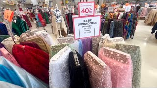 ASMR Fabric Scratching and Fabric Store Walk Through [upl. by Aenat275]