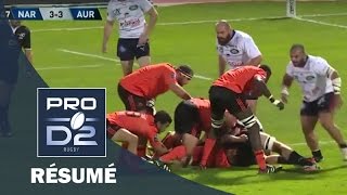 PRO D2  Résumé Narbonne  Aurillac 3230  J5  Saison 20152016 [upl. by Peper495]