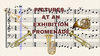 Pictures at an Exhibition Promenade Brass quintet [upl. by Xuaeb]