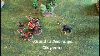 MESBG battle report Khand vs the Beornings 200 points [upl. by Karleen]