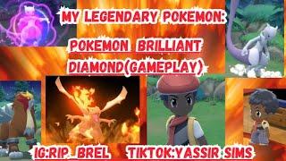 MY LEGENDARY POKEMONPOKEMON BRILLIANT DIAMONDGAMEPLAY WITH MEWTWO brilliantdiamond pokemon [upl. by Nhabois317]