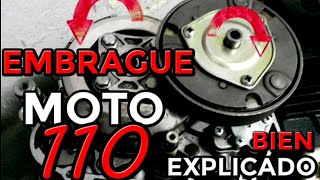 EMBRAGUE moto 110 Zanella ZB Desarme y armado [upl. by Spevek622]