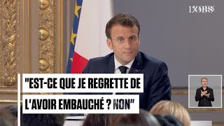 Le long silence de Macron avant de répondre sur Benalla [upl. by Iago]