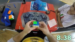 3x3x3 Avg 855 Third Round Rubiks Italian Championship 2024 [upl. by Aitra41]