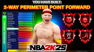 FIRST EVER 2WAY PERIMETER POINT FORWARD IN NBA 2K25 [upl. by Naffets640]