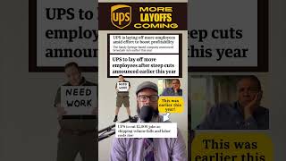 UPS Announces Even More Layoffs Are Coming shorts jobcuts layoffs recession economy finance [upl. by Ahsinit]