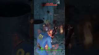 got ack ack while on fire fypyoutube gaming falloutgameplay fallout4 videgames gamingclips [upl. by Chuipek455]