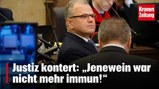 Justiz kontert „Jenewein war nicht mehr immun“  kronetv NEWS [upl. by Hniv]