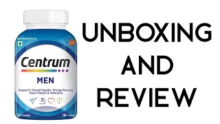 centrum multivitamin for men unboxing and review [upl. by Will]