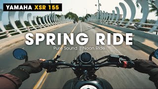 Yamaha XSR 155  Spring Noon Ride  POV RAW SOUND [upl. by Emlyn53]